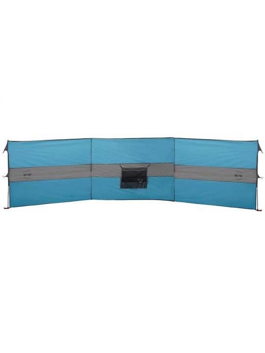 Camping Tuulensuoja Sininen 490x123 cm Vedenpitävä