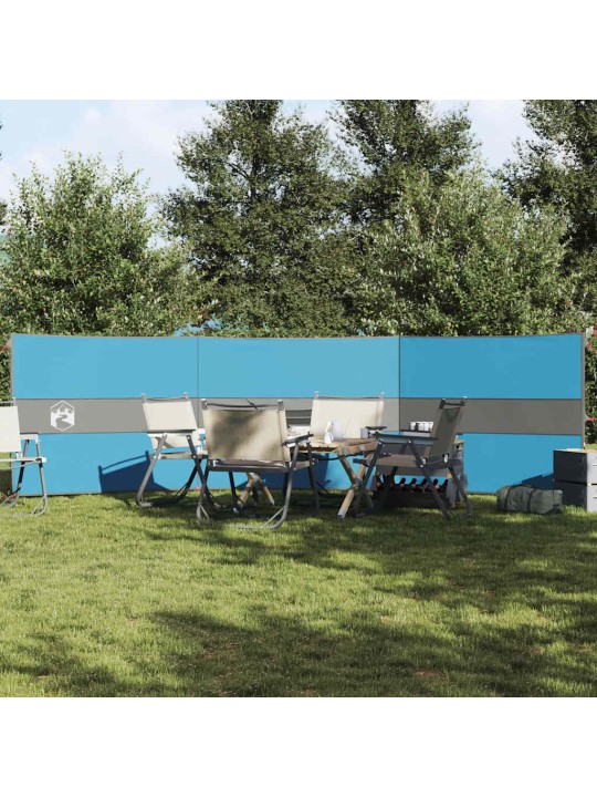 Camping Tuulensuoja Sininen 490x123 cm Vedenpitävä