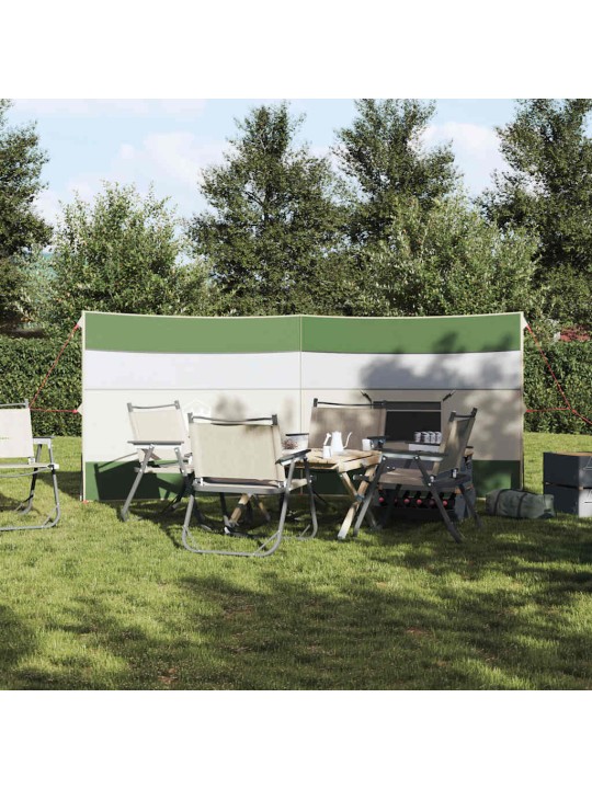 Camping Windbreak Green 340x130 cm Vedenpitävä