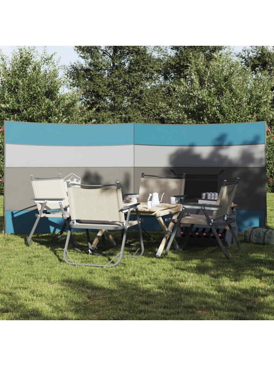 Camping Tuulensuoja Sininen 340x130 cm Vedenpitävä