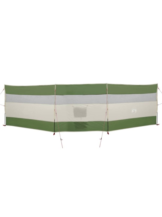 Camping Windbreak Green 508x130 cm Vedenpitävä
