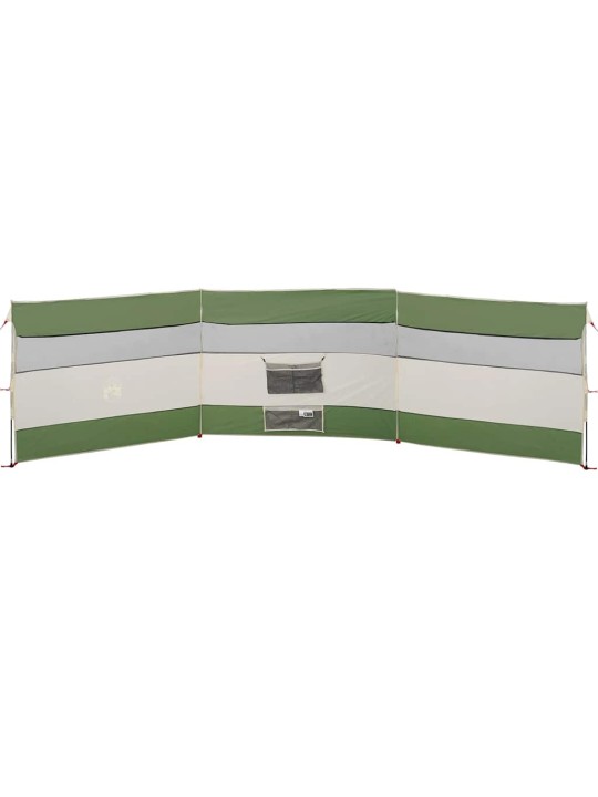 Camping Windbreak Green 508x130 cm Vedenpitävä
