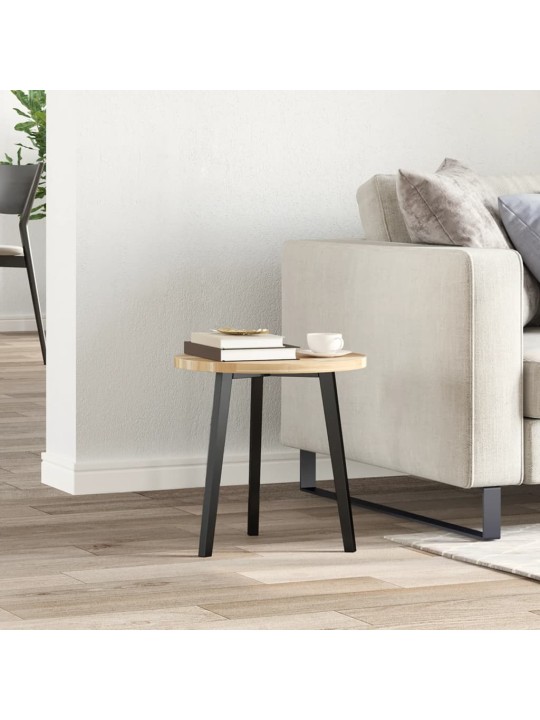 Pöytälevy pyöreä ø40x2 cm täysi akasiapuu