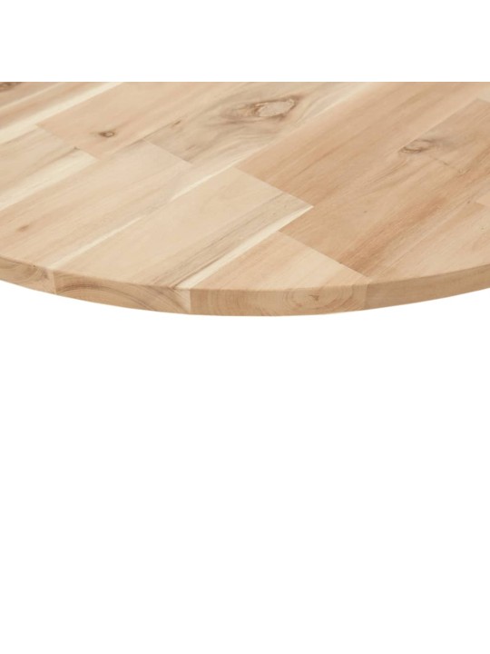 Pöytälevy pyöreä ø40x2 cm täysi akasiapuu