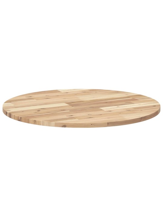 Pöytälevy pyöreä ø70x2 cm täysi akasiapuu