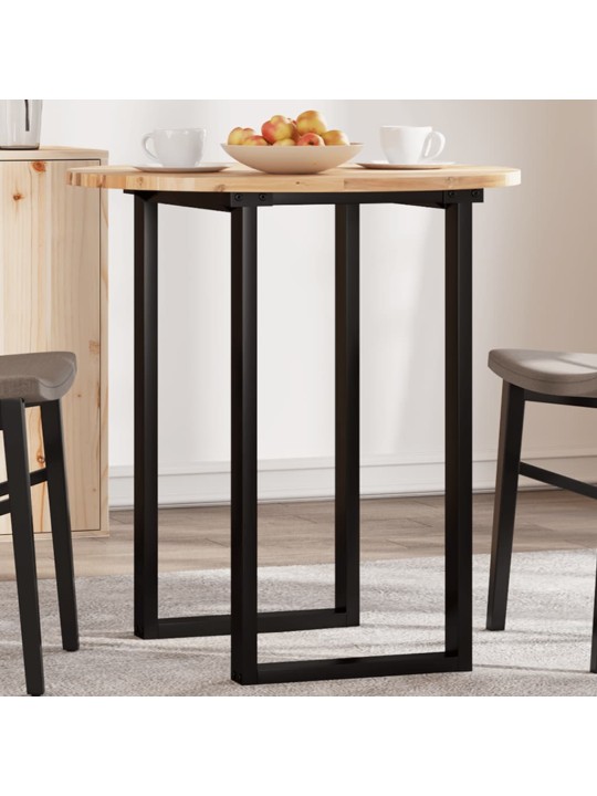 Pöytälevy pyöreä ø70x2 cm täysi akasiapuu