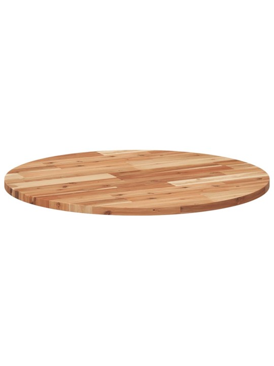 Pöytälevy pyöreä ø70x2 cm täysi akasiapuu