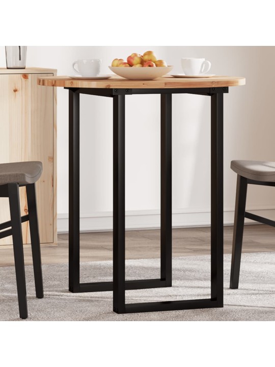 Pöytälevy pyöreä ø70x2 cm täysi akasiapuu