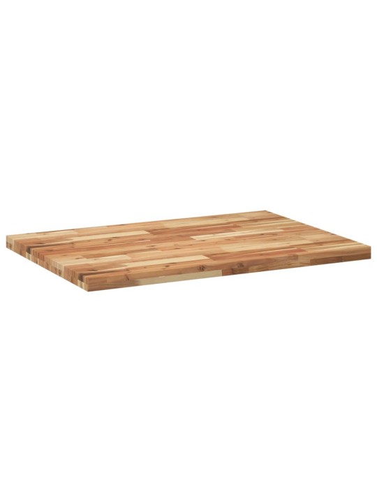 Pöytälevy suorakaide 80x70x4 cm täysi akasiapuu