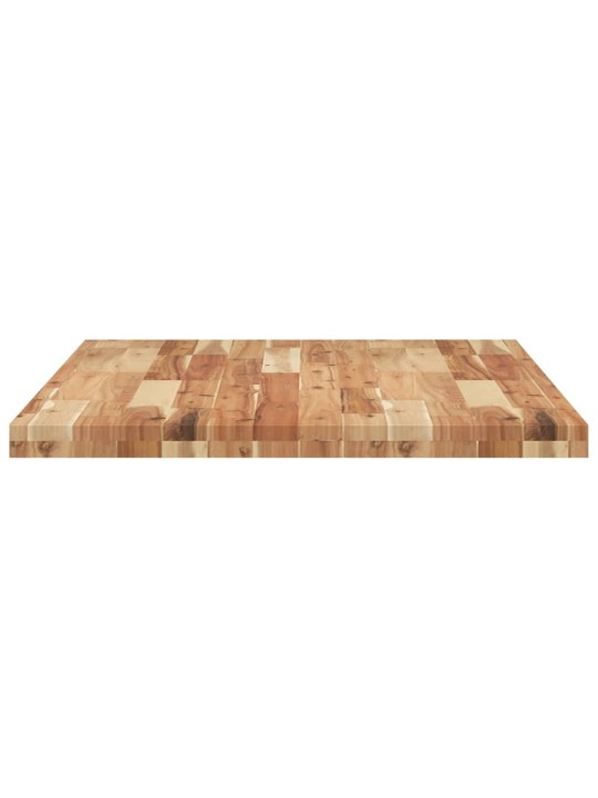 Pöytälevy suorakaide 80x70x4 cm täysi akasiapuu