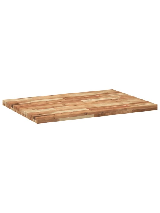 Pöytälevy suorakaide 80x70x4 cm täysi akasiapuu