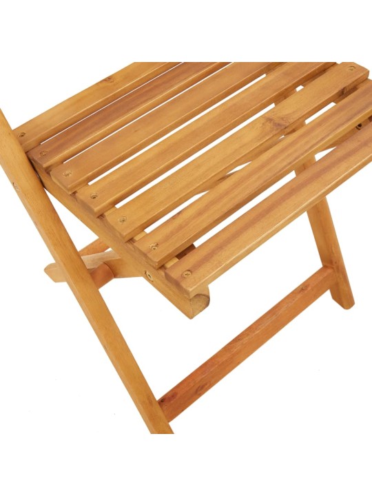 5-osainen ulkoruokailuryhmä beige polypropeeni ja täysi puu