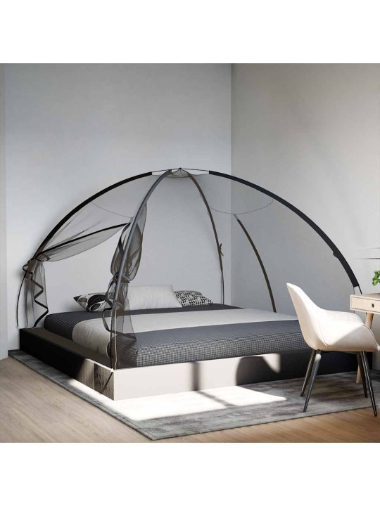 Hyttysverkko Mongolia ovilla 220 verkko Musta 200x200x135 cm