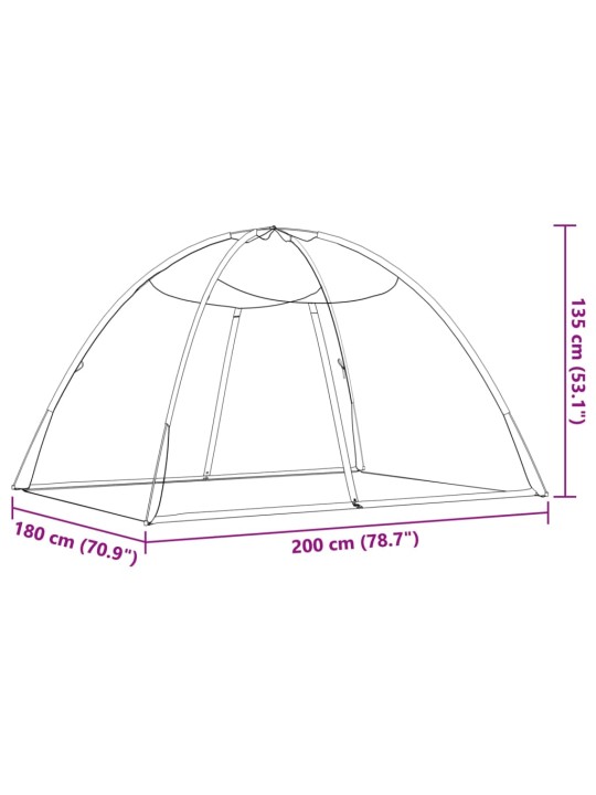 Hyttysverkko Mongolia ovilla 220 verkko valk. 200x180x135 cm