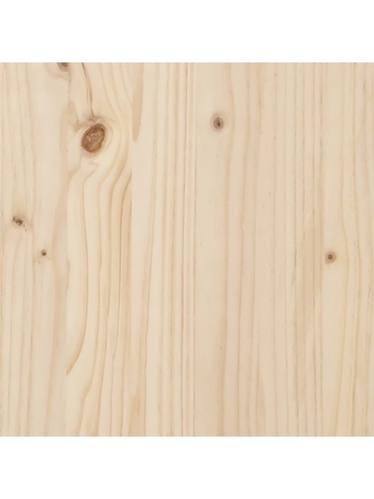 Sohvapöytä o-runko 100x50x45,5 cm täysi mänty ja terästä