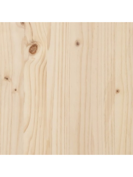 Ruokapöytä o-runko 100x50x75,5 cm täysi mänty ja terästä