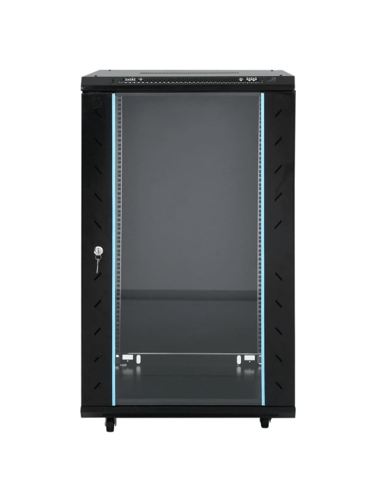 18U Verkkolaitekaappi kääntyvät jalat 19" IP20 60x60x100 cm
