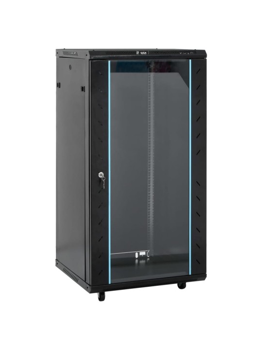 22u verkkolaitekaappi kääntyvät jalat 19" ip20 60x60x120 cm