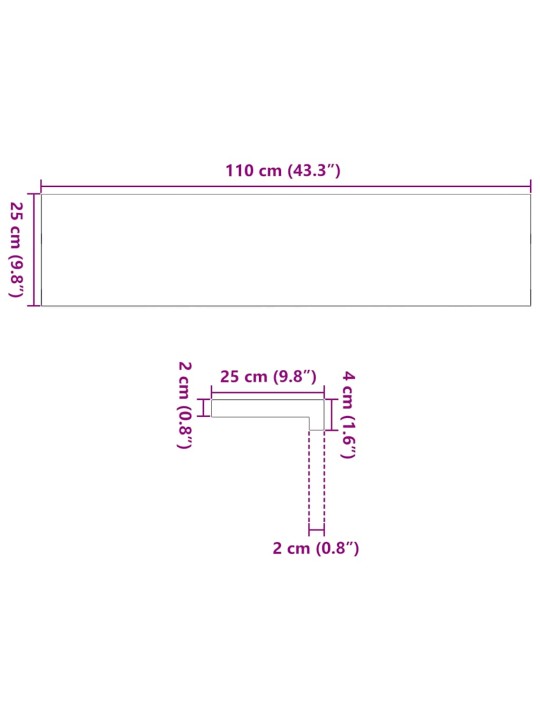 Askelmat 16 kpl käsittelemätön 110x25x2 cm täysi tammi