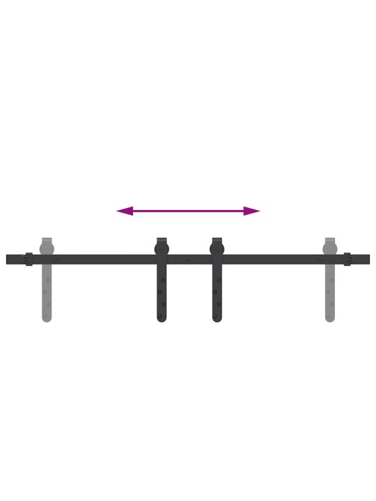 Liukukaapin ovisarja 91 cm hiiliteräs