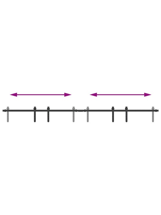 Liukukaapin ovisarja 213 cm hiiliteräs