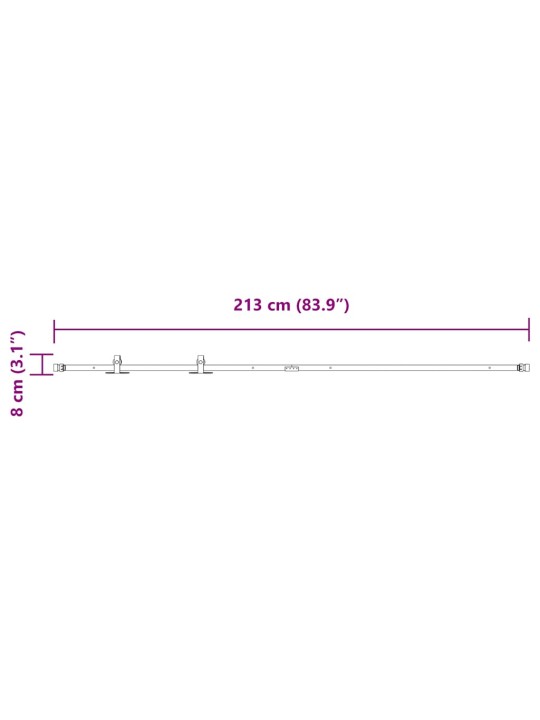 Liukukaapin ovisarja 213 cm hiiliteräs