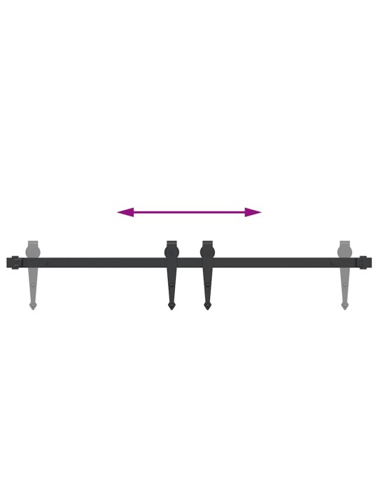 Liukukaapin ovisarja 91 cm hiiliteräs