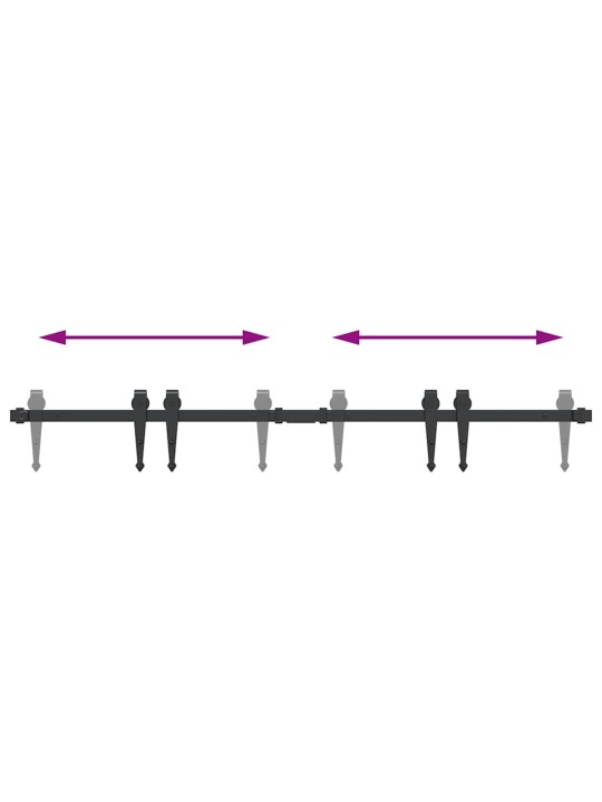 Liukukaapin ovisarja 122 cm hiiliteräs