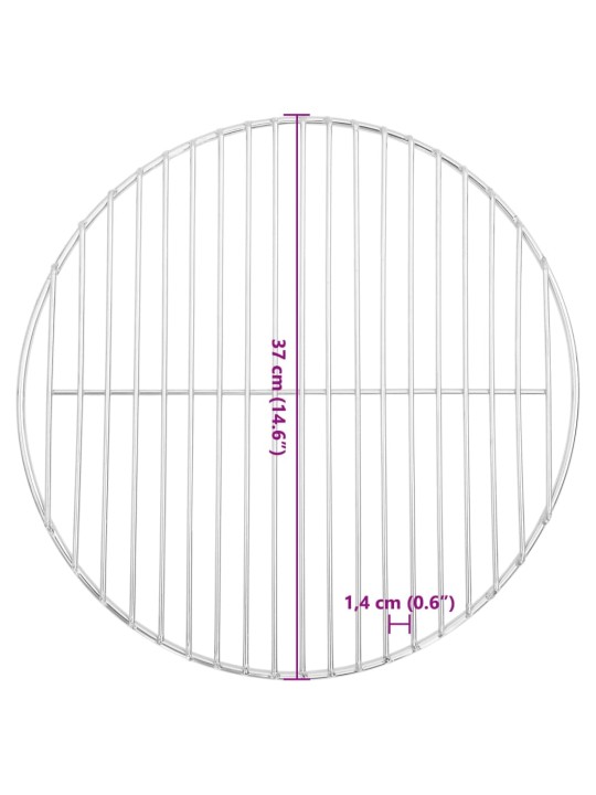 Grilliritilä pyöreä Ø37 cm 304 ruostumaton teräs