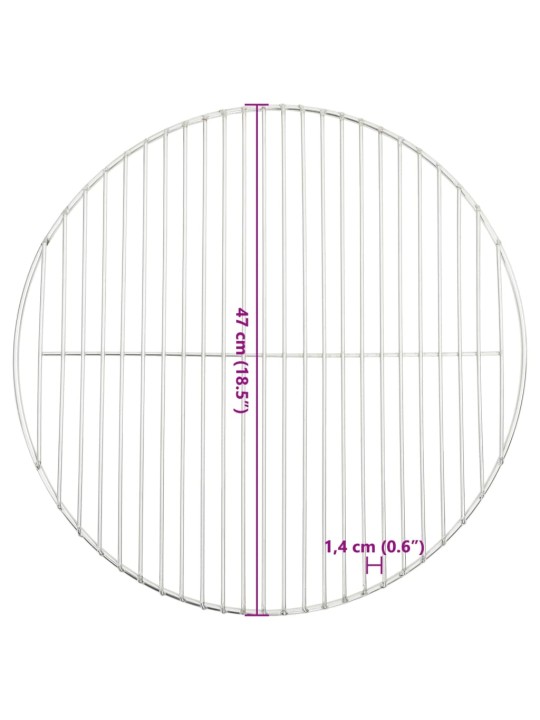 Grilliritilä pyöreä Ø47 cm 304 ruostumaton teräs