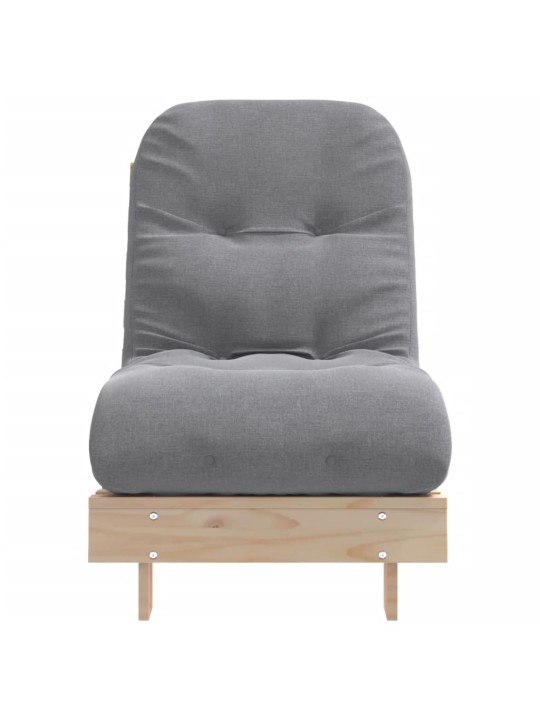 Futon vuodesohva patjalla 60x206x11 cm täysi mänty