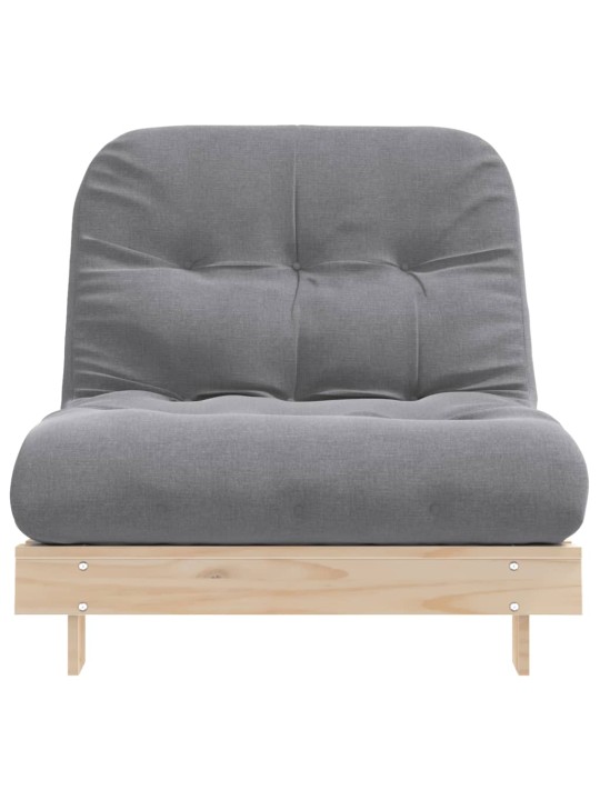 Futon vuodesohva patjalla 80x206x11 cm täysi mänty