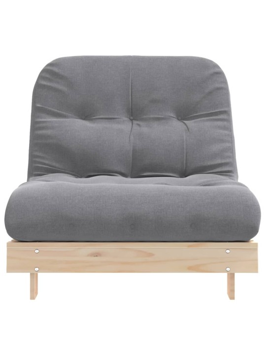 Futon vuodesohva patjalla 90x206x11 cm täysi mänty