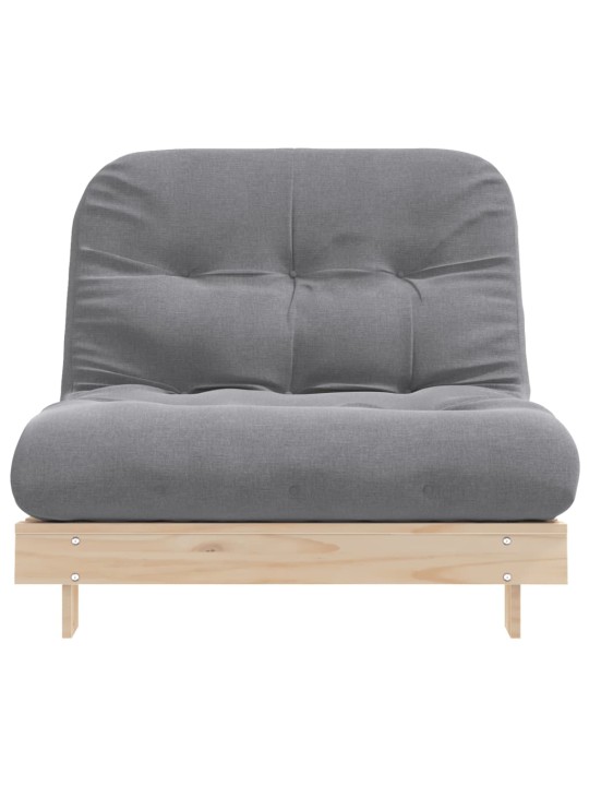 Futon vuodesohva patjalla 100x206x11 cm täysi mänty