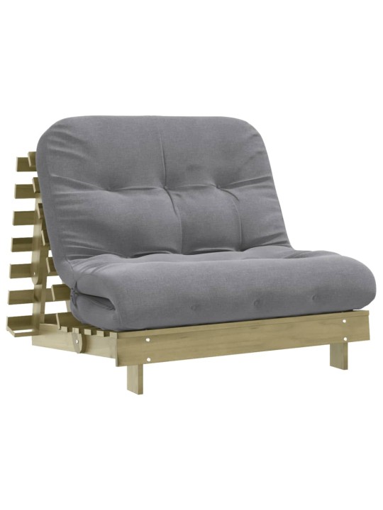 Futon vuodesohva patjalla 100x206x11 cm kyllästetty mänty