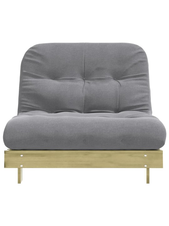 Futon vuodesohva patjalla 100x206x11 cm kyllästetty mänty