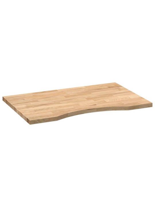 Käsittelemätön pöytätaso 80x50x2,5 cm tammi suorakulmainen