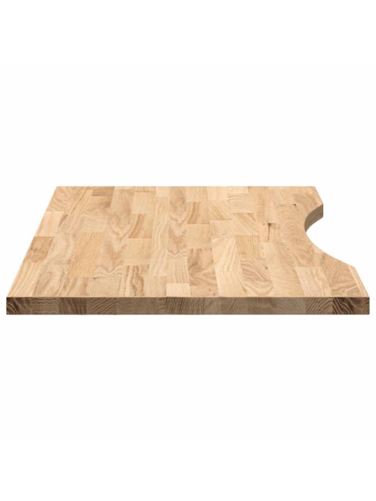 Käsittelemätön pöytätaso 80x50x2,5 cm tammi suorakulmainen