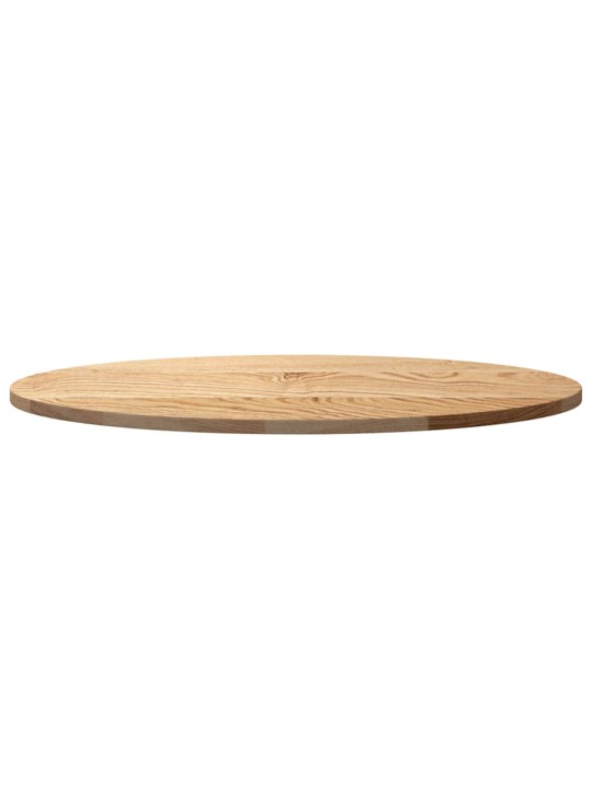 Pöytälevy 80x40x2 cm massiivipuutammea ovaali