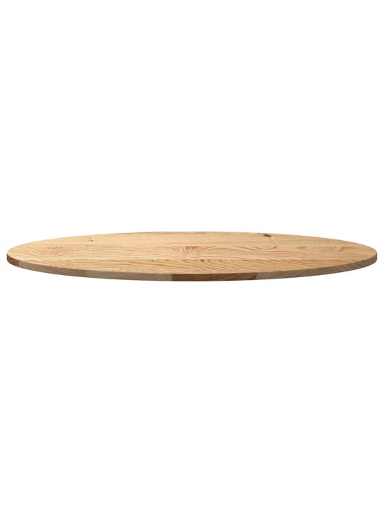 Pöytälevy 100x50x2 cm massiivipuutammea ovaali