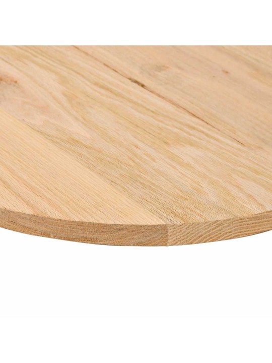 Pöytälevy 100x50x2 cm massiivipuutammea ovaali