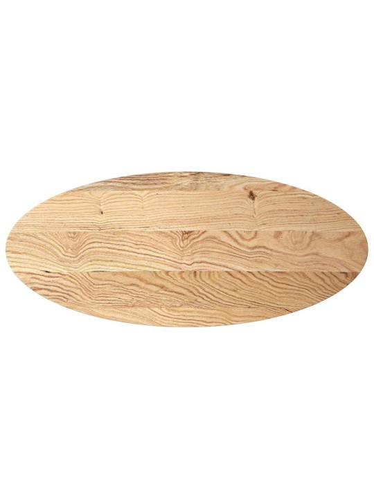 Pöytälevy 140x60x2 cm massiivipuuta tammi soikea