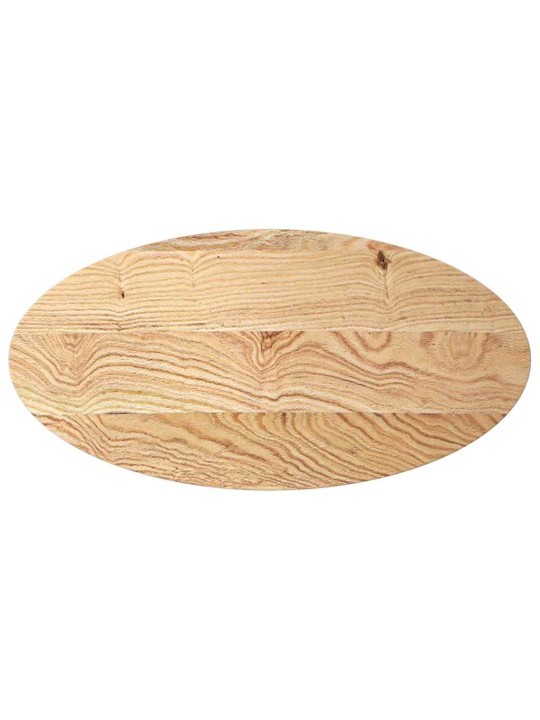 Pöytälevy 100x50x4 cm massiivipuuta tammi soikea