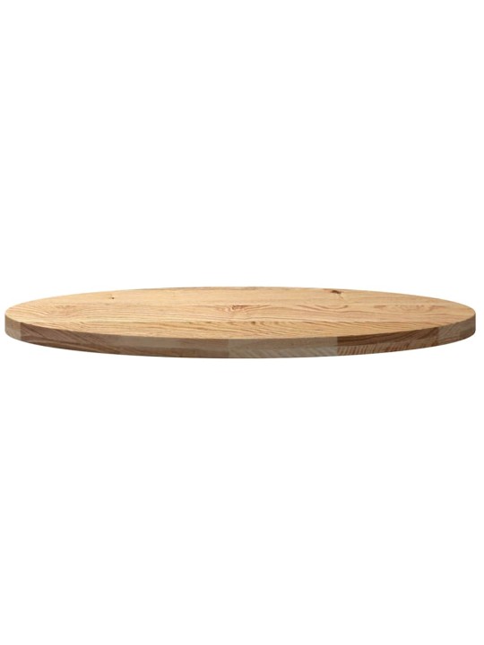 Pöytälevy 100x50x4 cm massiivipuuta tammi soikea