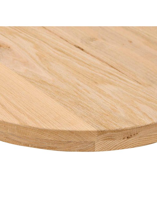 Pöytälevy 100x50x4 cm massiivipuuta tammi soikea