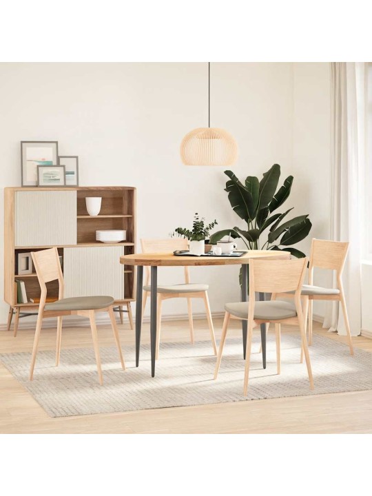 Pöytälevy 120x60x4 cm massiivipuutammea ovaali