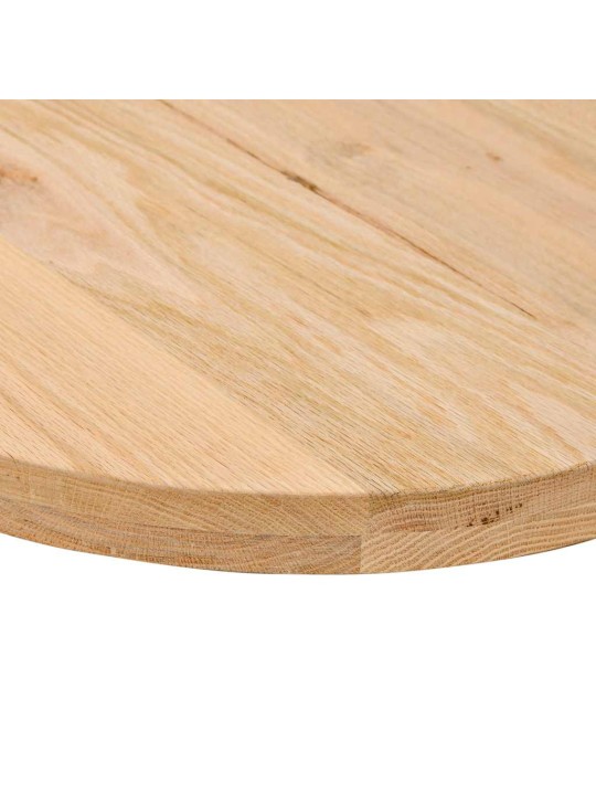 Pöytälevy 120x60x4 cm massiivipuutammea ovaali