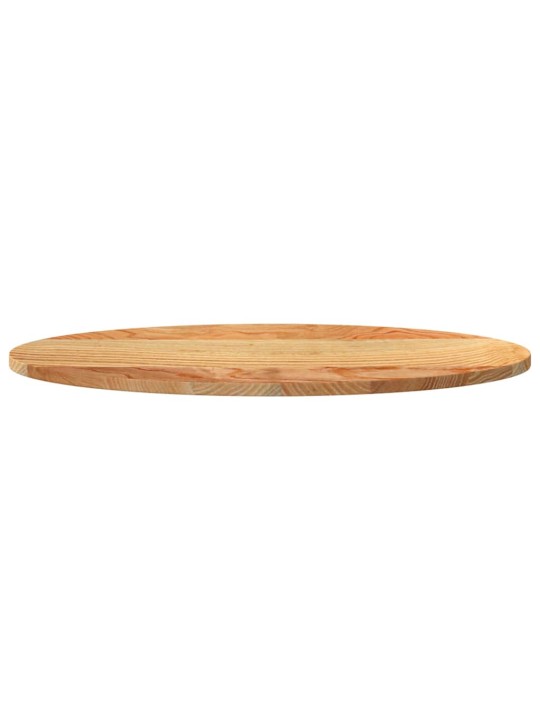 Pöytälevy vaaleanruskea 80x40x2 cm massiivipuu tammi soikea