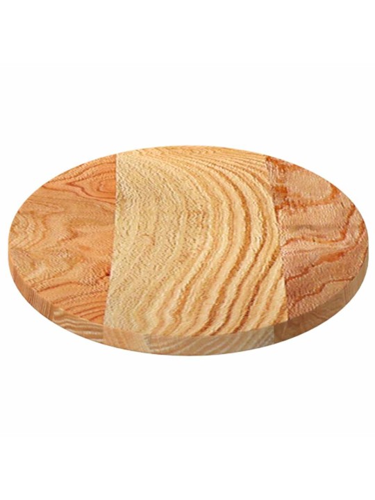 Pöytälevy vaaleanruskea 80x40x2 cm massiivipuu tammi soikea