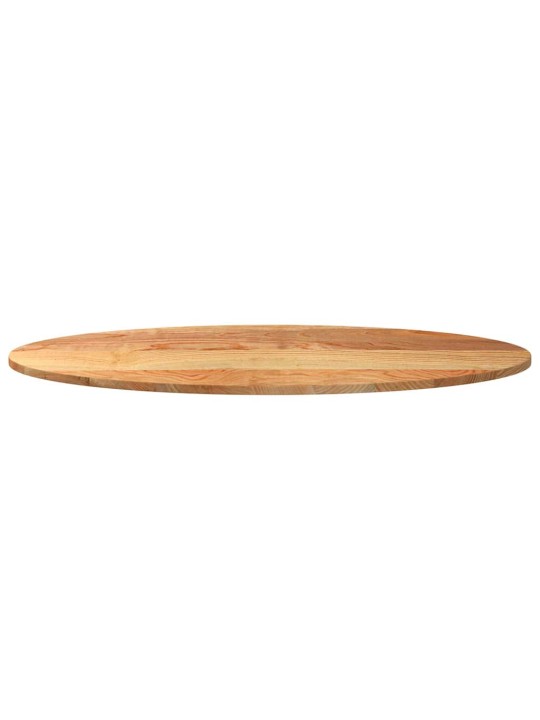 Pöytälevy vaaleanruskea 120x60x2 cm massiivipuu tammi soikea